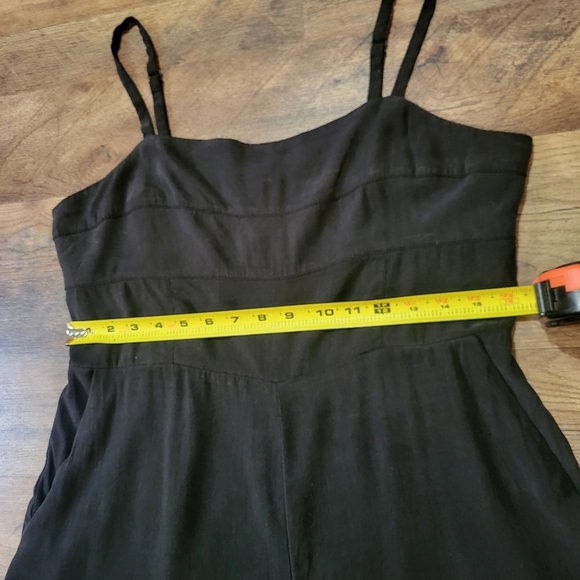 Madewell Black Square Neck Wide Leg Jumpsuit Size 12 - Picture 8 of 12